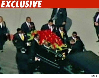 Michael Jackson's Body Inside Casket