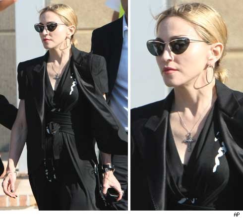 Madonna Visits Injured Stage Workers