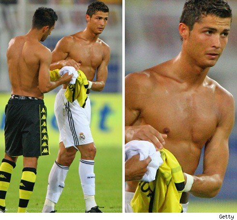 Ronaldo Strips for Another Dude