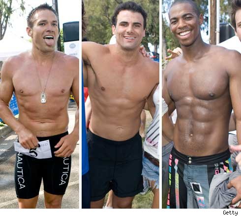 Celeb Triathletes -- It's an Ab-Off!