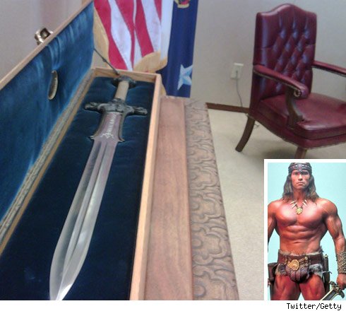 Arnold Schwarzenegger's Sworded Past