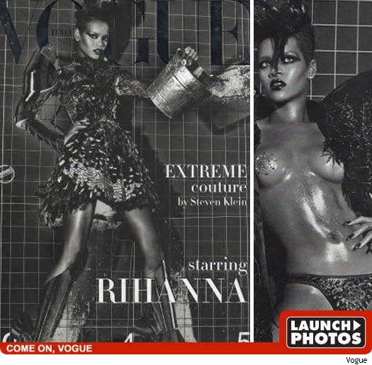 Rihanna -- Going Topless Is Always in Vogue