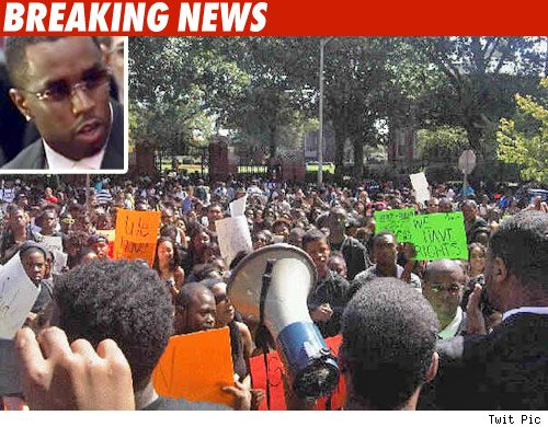 Diddy to Howard U -- No Justice, No Peace!