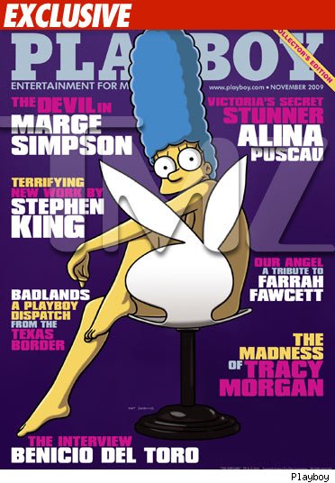 Marge Simpson -- Playboy Cover Girl