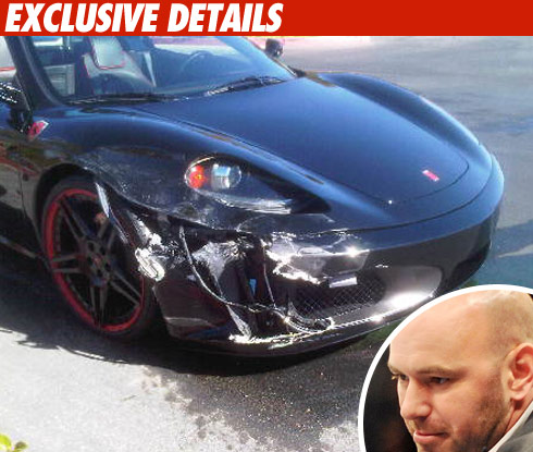 UFC Honcho's Ferrari Takes a Serious Beating