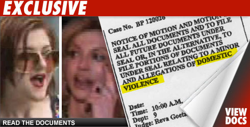 Courtney Love - 'Domestic Violence' Mentioned