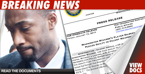 Arenas Pleads Guilty to Felony Gun Charge