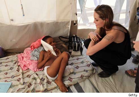 Angelina Jolie in Haiti -- All About the Kids