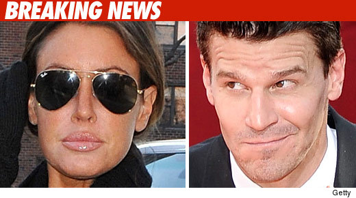 Rachel Uchitel and David Boreanaz