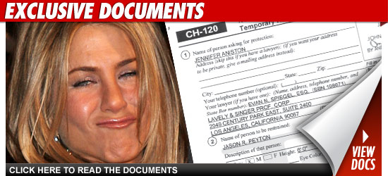 Jennifer Aniston Restraining Order