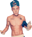Justin Bieber Abs: No Shirt ... No Problem