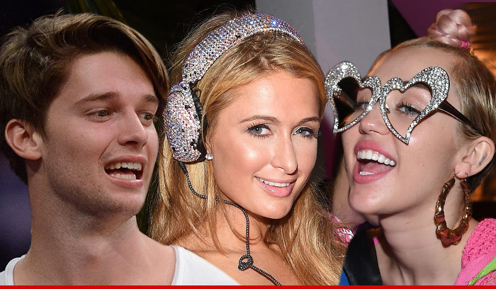 Miley Cyrus and Patrick Schwarzenegger -- Dropping Mad Cash at Strip