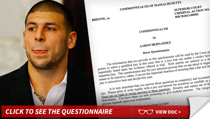 Aaron Hernandez -- Pop Quiz, Juror You're a Patriots Fan, Aren't