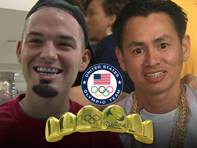Rapper Paul Wall -- Gold Grillz Giveaway ... To All U.S. Medal Winners!! (PHOTOS)