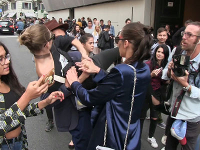 Gigi Hadid -- Assaulted and Manhandled in Milan ... Caught on Video 