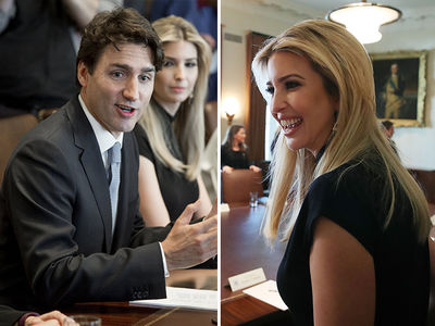 Ivanka Trump Joins Justin Trudeau in Women's Fight (PHOTO GALLERY)