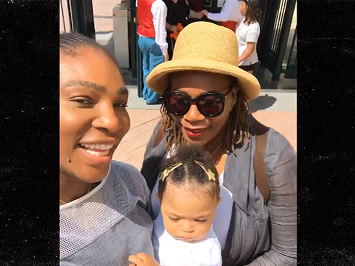 Serena Williams is Not Too Injured for Disneyland!
