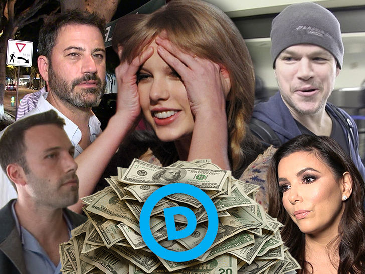 Hollywood's Political Donations for Democrats Strong Even Before Taylor Swift's Plea