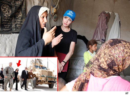 Bombshell in Baghdad -- Angelina Targets Iraq