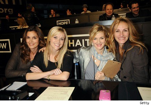 Cindy Crawford, Reese Witherspoon, Drew Barrymore, Julia Roberts