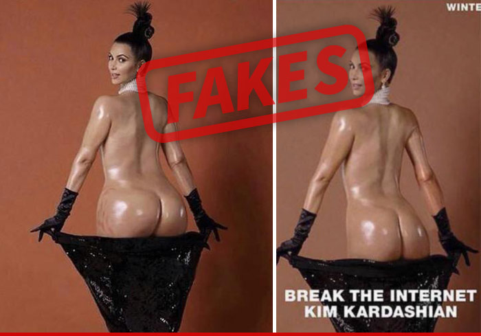 Kim Kardashian Untouched Ass Photos Are Fake! | TMZ