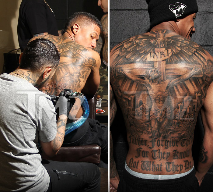 Nick Cannon -- Wild 'N Out with New MASSIVE Back Tattoo