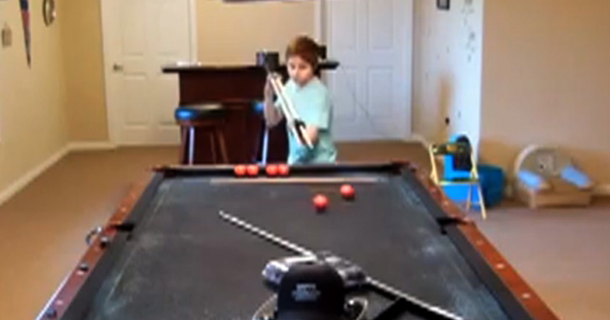 Billiards Trick Shots This Kid is KILLING IT On the Pool Table
