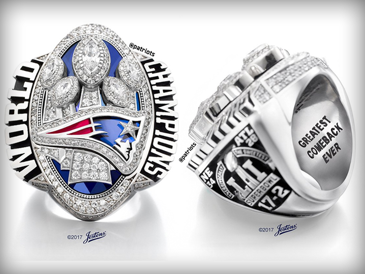 Tom Brady Shows Off 5 Rings at New England Patriots Super Bowl Ring ...