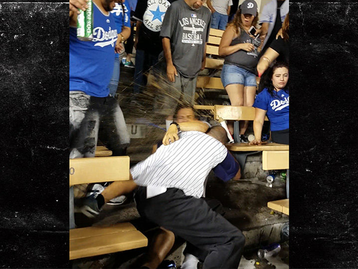 Bloody Brawl Breaks Out At Dodgers vs. Angels Game Bloody Brawl Breaks Out At Dodgers vs. Angels Game