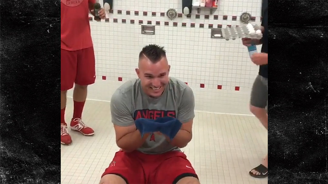 Mike Trout Doused With Blue Icee, Raw Eggs In Birthday Ritual TMZ.com - 1080x608 - jpeg Mike Trout