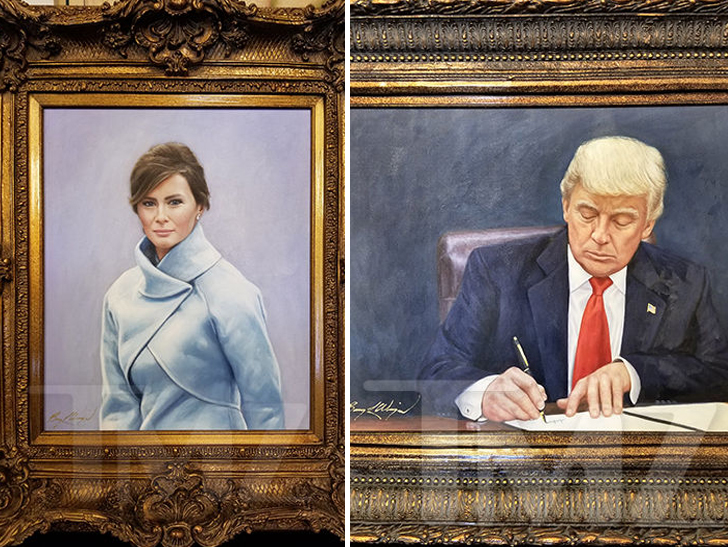 Barron Trump Portrait Headed To The White House Tmz 0825 Donald Trump Melania Paintings 2 Jpg