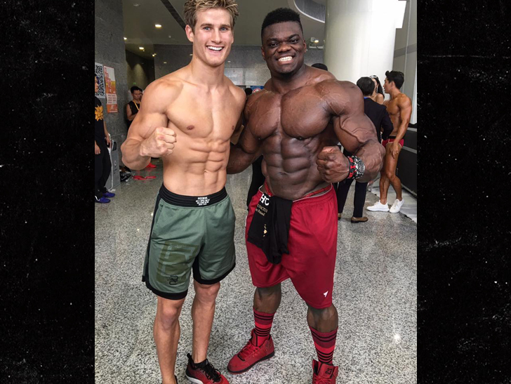UFC's Sage Northcutt Wrestles HUGE Bodybuilder in China