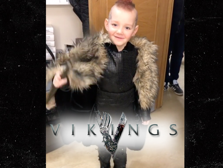 history channel vikings cast makes sick kid s dream come true be
