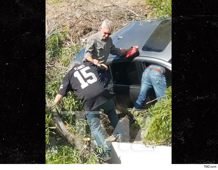 Harrison Ford Helps Woman Who Crashed Car Off Highway