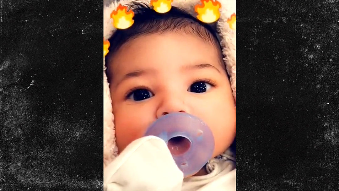 Kylie Jenner Stormi Laugh As Travis Scott Performs At Super Bowl Watch