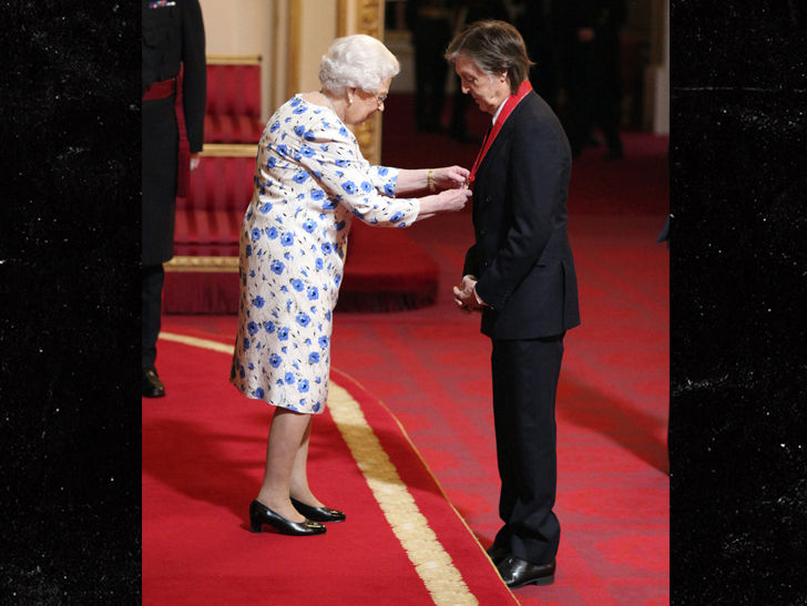 Sir Paul McCartney Made Companion of Honour by Queen Elizabeth