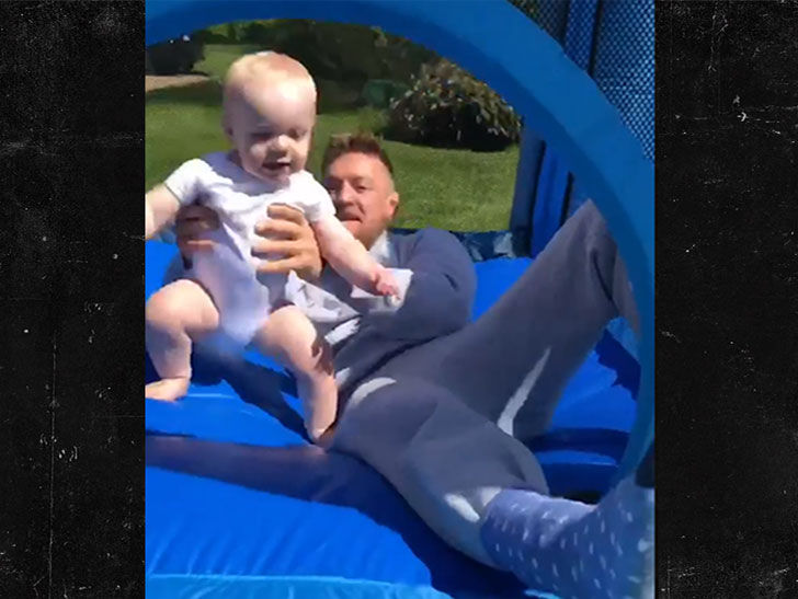 Conor McGregor Buys Baller Bounce House For Baby
