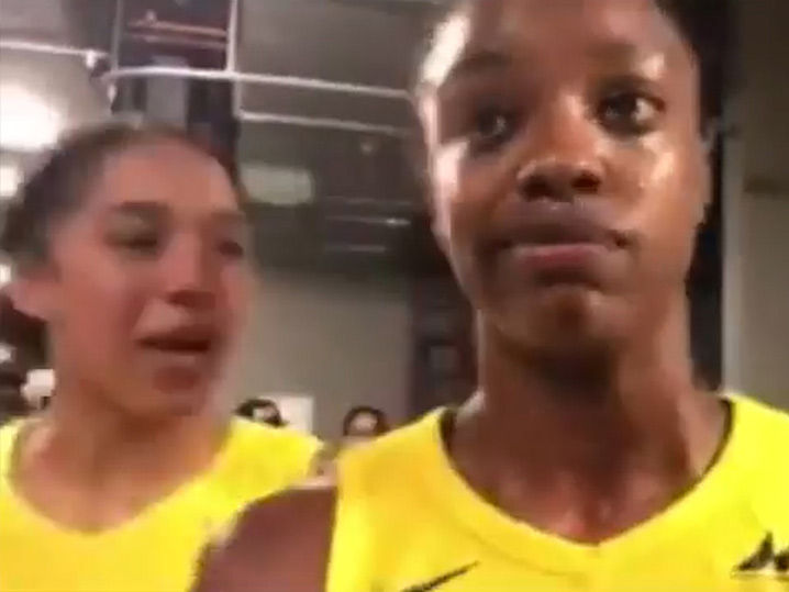 WNBA's Diamond DeShields Trolled By Teammate During Interview, 'Is Your Rash Okay?'