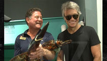 Jon Bon Jovi Meets Bon Jovi, a 19-Pound Lobster, at Long Island Store