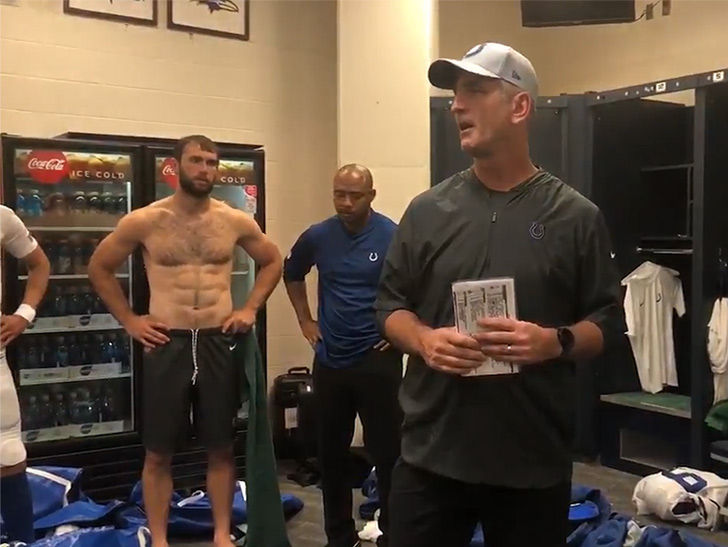 Andrew Luck Has Crazy Abs In Colts Locker Room Video | TMZ.com