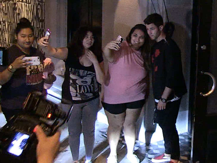 Nick Jonas at Dinner without Fiancee Priyanka Chopra