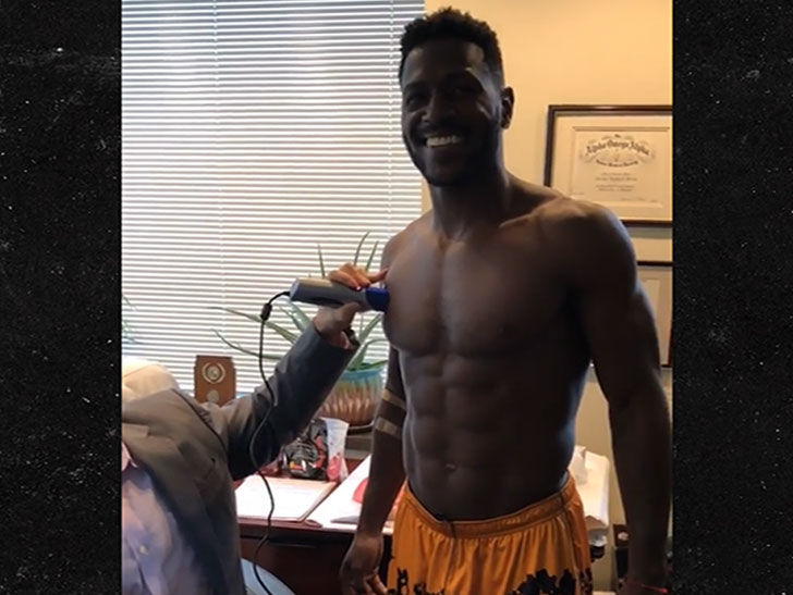 NFL's Antonio Brown Farts A LOT During Body Fat Test