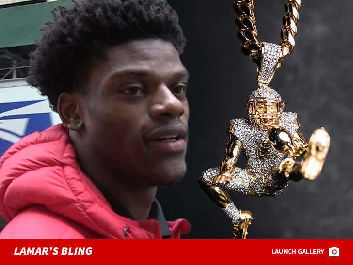 Lamar Jackson Immortalizes Iconic Play In 100,000 Diamond Chain