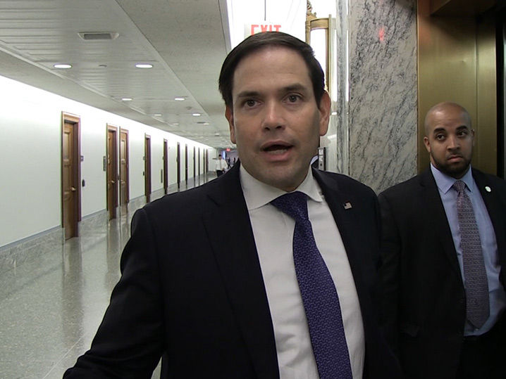 Marco Rubio Drowned Out by Protesters While Talking Brett Kavanaugh