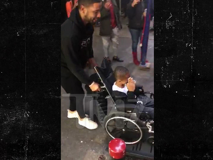 'Empire' Star Jussie Smollett Gives Amputee Boy Handicapped-Accessible Van