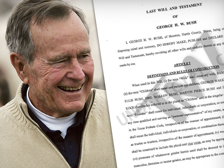 George H.W. Bush's Will Leaves George and Jeb Bush In Charge
