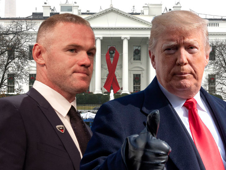 Wayne Rooney Visits Donald Trump’s White House, Christmas Party!
