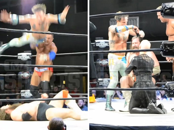 David Arquette Wins NWA Wrestling Hair Match and Scalps Opponent