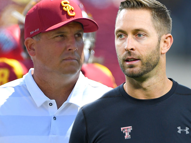 USC's Clay Helton Praises Kliff Kingsbury, 'I'm Happy for Him'