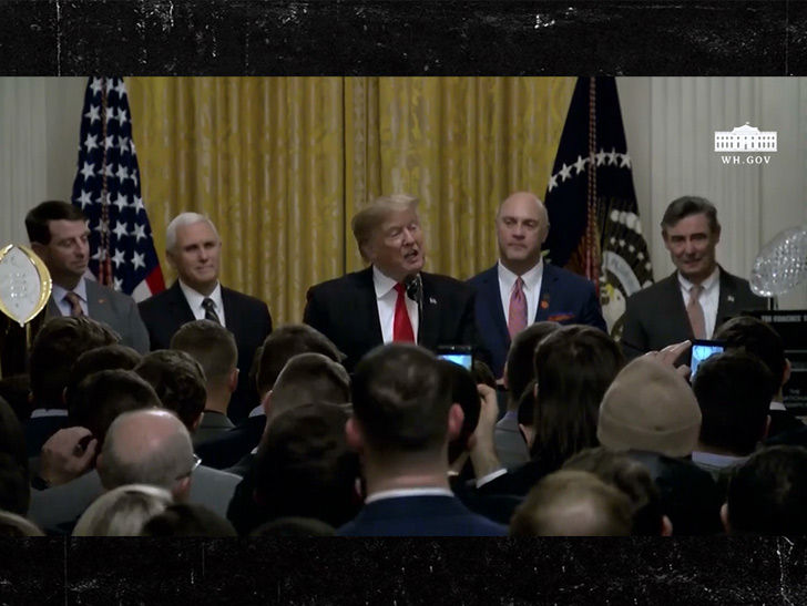 Clemson Tigers Celebrate Title With Fast Food Buffet at White House